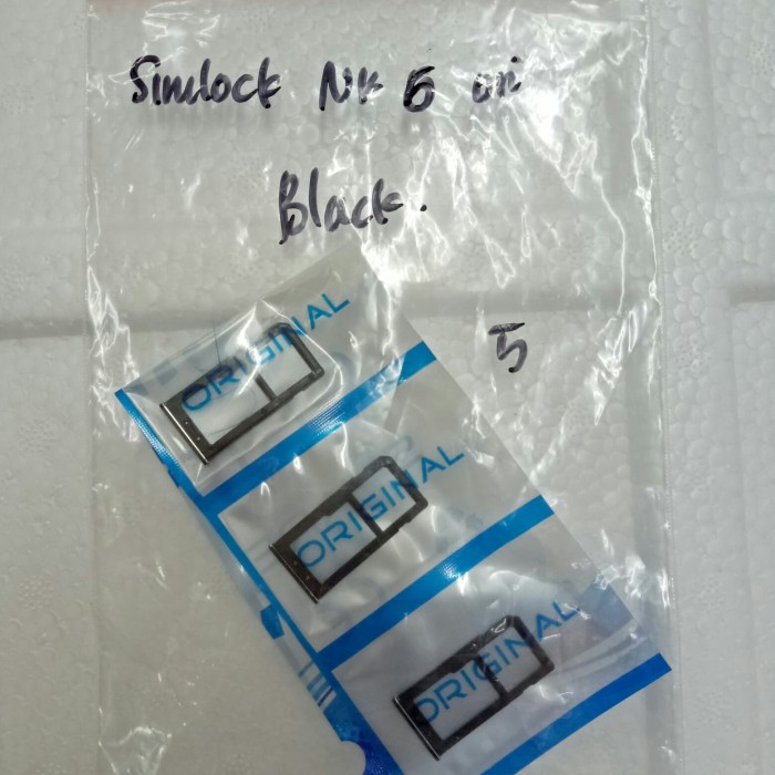 Foto Produk SIMTRAY SIMLOCK NOKIA 6 ORIGINAL BLACK dari KING sparepart