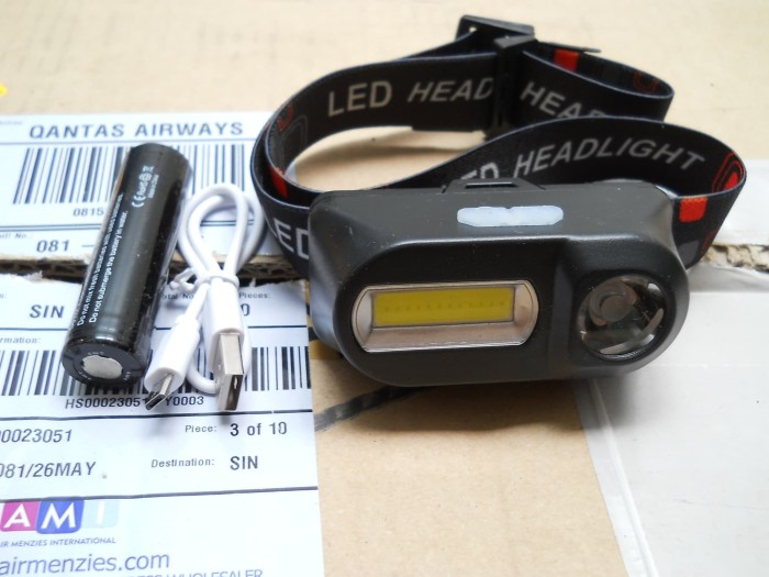 Foto Produk SENTER KEPALA / HEADLAMP LED+COB ROTATE 45° w/ USB Rechargeable dari DO OFFICIAL STORE