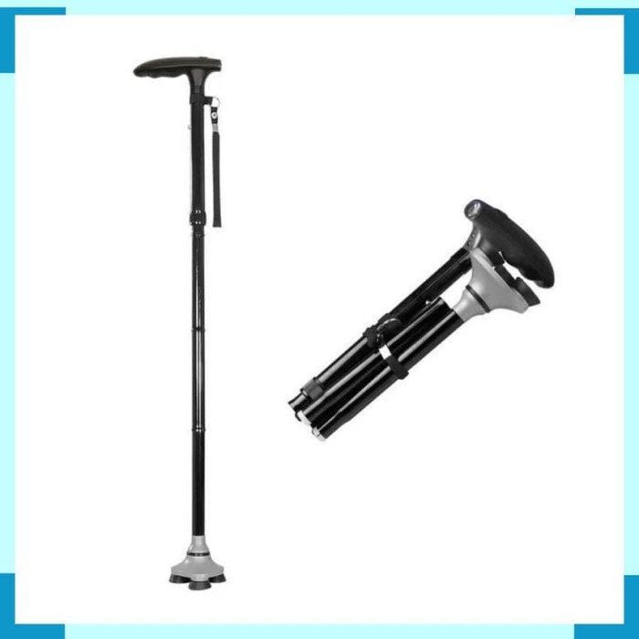 Tongkat Jalan Orang Tua - Trust Cane Lighted Crutch Five Sections -