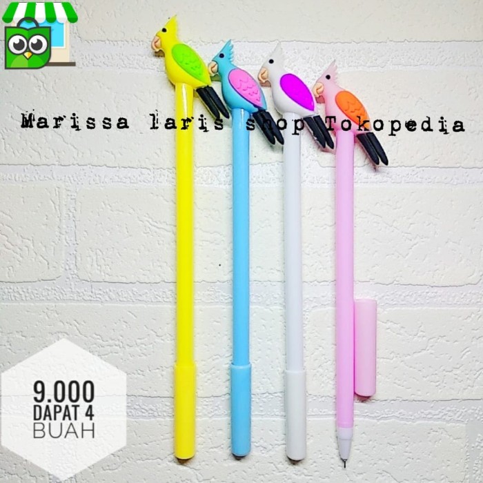 Jual Pulpen Gel Lucu Unik Burung Kakatua Imut Jakarta Selatan