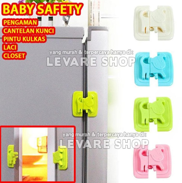 Jual Pengaman Cantelan Kunci Pintu Kulkas Laci Closet Baby Safety Pengaman Cantelan Kunci Pintu Kulkas Laci Closet Baby Safety Lock