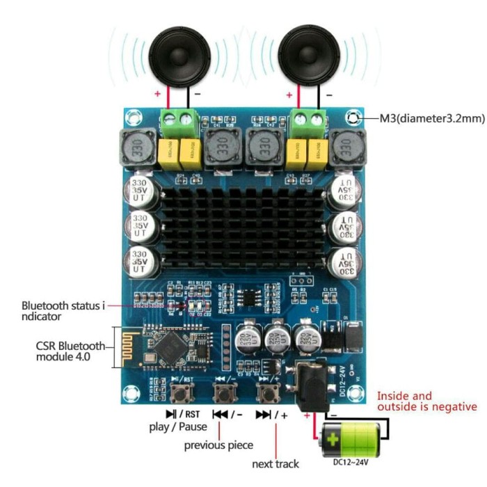 Rangkaian Bluetooth Audio Receiver