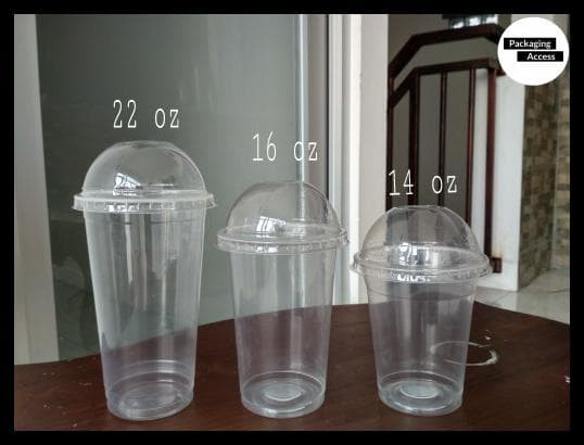 HOT SALE DOME LID CUP PP Tutup Cembung Gelas Plastik uk 12 14 16 22 oz
