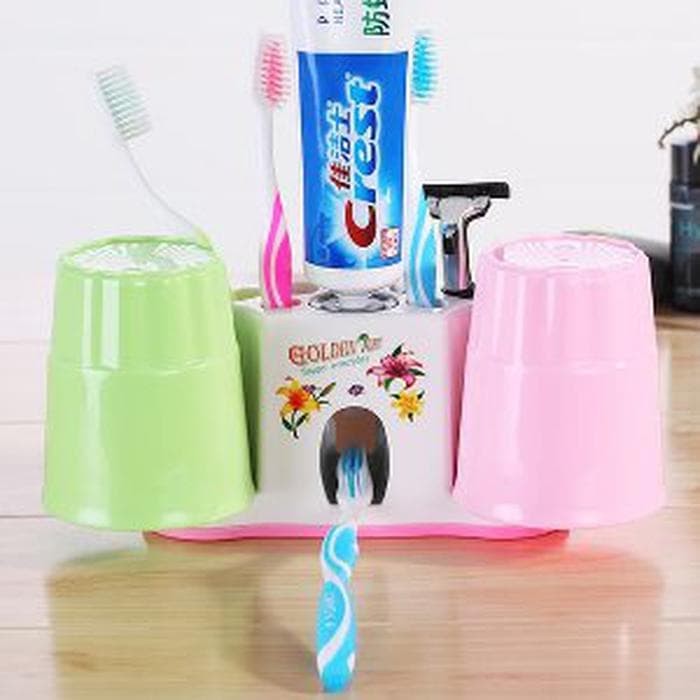 TERLARIS Dispenser Odol tempat sikat gigi di kamar mandi moder LIMITED