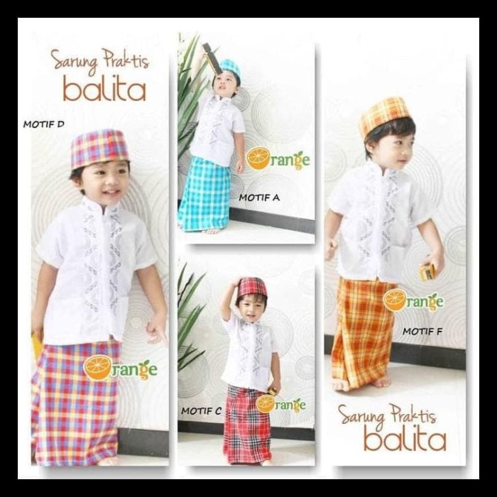 PROMO PAKET SARUNG INSTAN+PECI+BAJU KOKO MERK ORANGE HEMAT