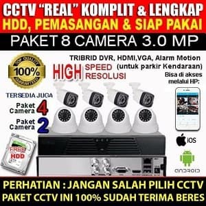 Jual PAKET CCTV 8 CAM / 8 KAMERA CCTV OUTDOOR TERMURAH