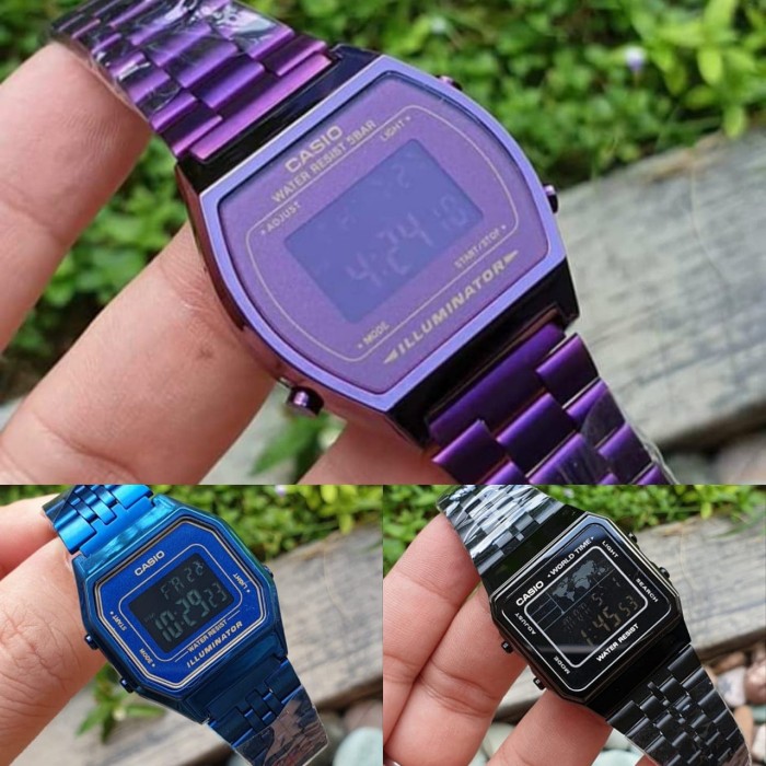 casio a168 blue