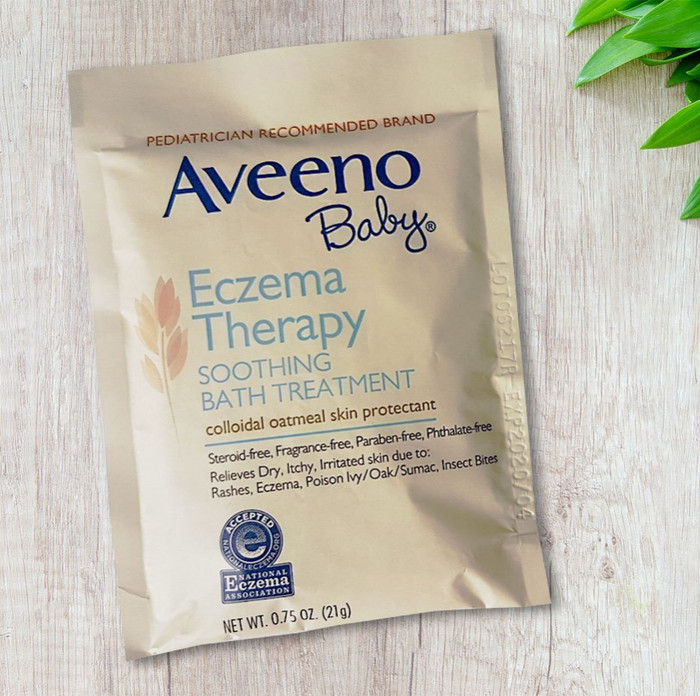 Jual Aveeno Baby Eczema Therapy Soothing Bath Treatment, Ecer 1 Sachet
