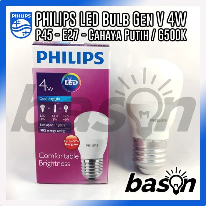 PHILIPS LED Bulb 4W CDL | Putih - Gen V