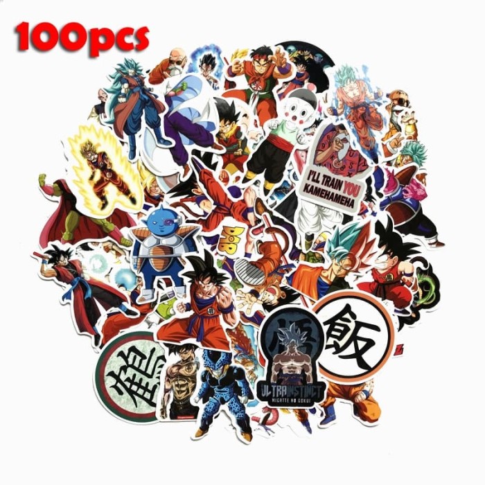 Foto Produk Stiker Anime Dragon Ball 100pcs dari Nara animanga