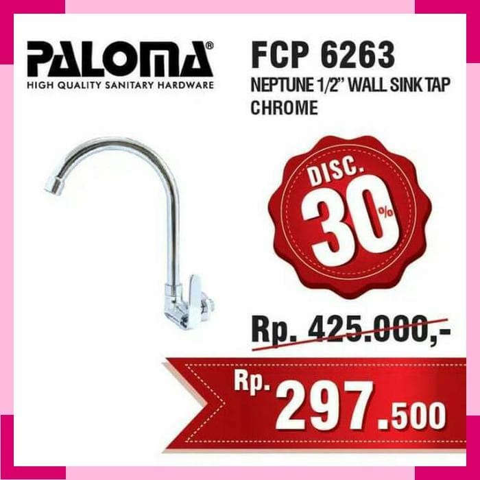 Keran Air Leher Angsa Dinding (Kran Cuci Piring) PALOMA FCP 6263