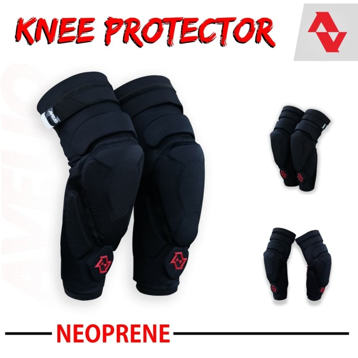Foto Produk KNEE PROTECTOR NEOPRENE - Pelindung lutut gowes MTB Downhill Trail - S per M dari Kaligung