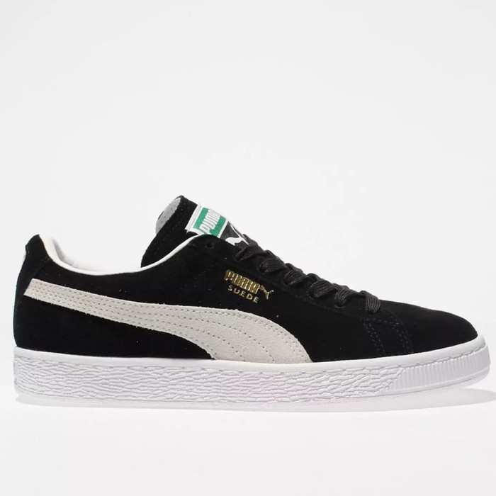puma suede classic black white