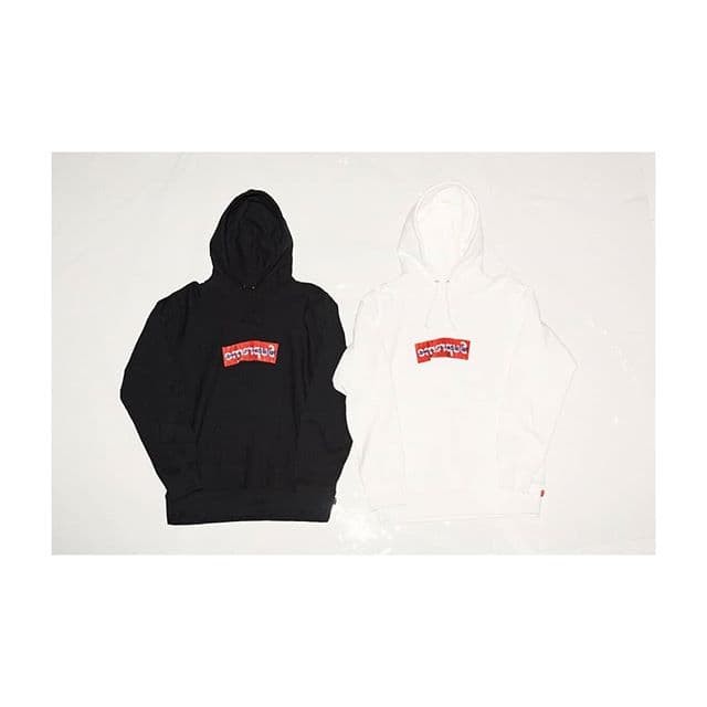 supreme x cdg box logo hoodie