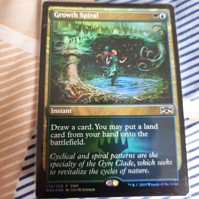 Ravnica Allegiance FNM Promo MTG Growth Spiral FOIL