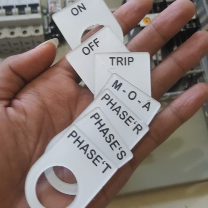 Jual name plate pilot lamp 22mm Kab. Tangerang RumahAkrilik Tokopedia