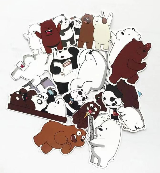 Jual Sticker Stiker We Bare Bears Animasi Kartun Cartoon Anak Beruang