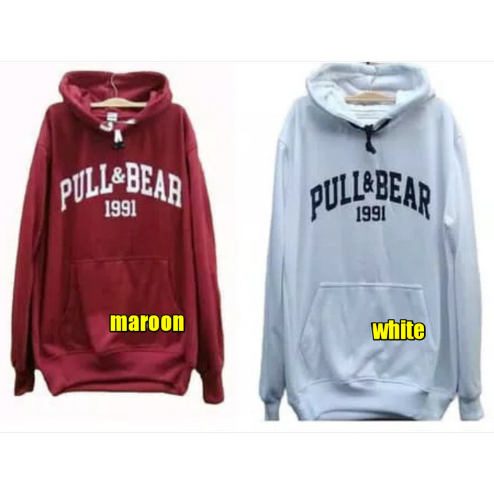 pull and bear maroon hoodie