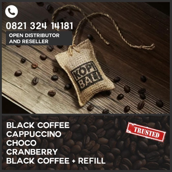 Parfum / pewangi Mobil Aroma Kopi - black coffee