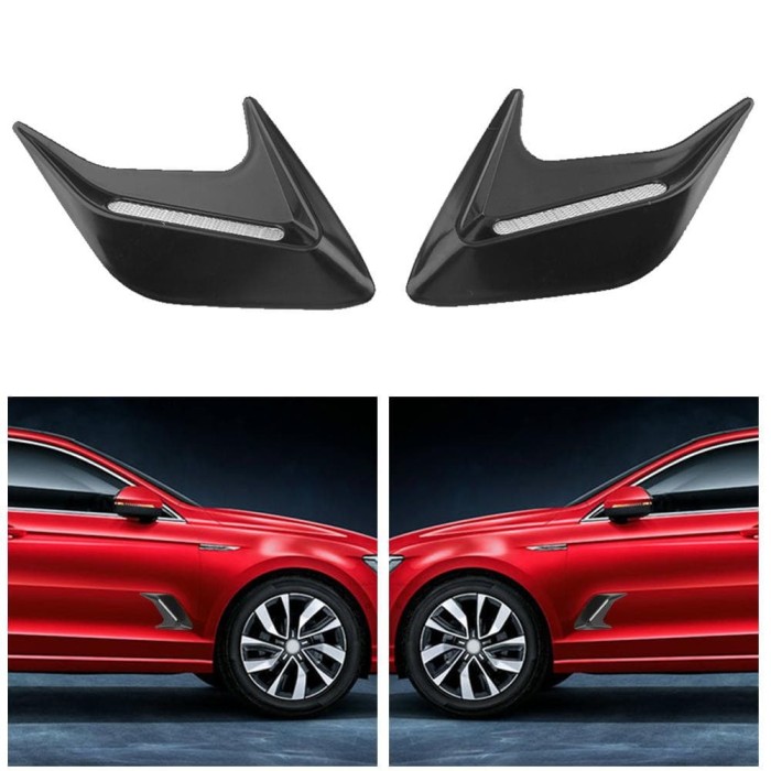 Universal Car Decorative Air Flow Intake Hood Scoop Vent Bonnet ABS Engine Cover