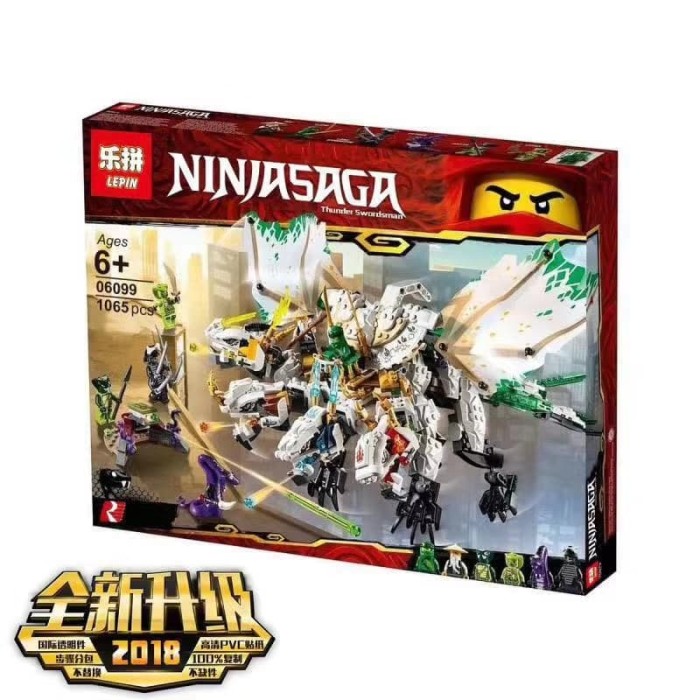 Jual Brick Lepin 06099 Ninjago The Ultra Dragon 1065pcs Lego 70679