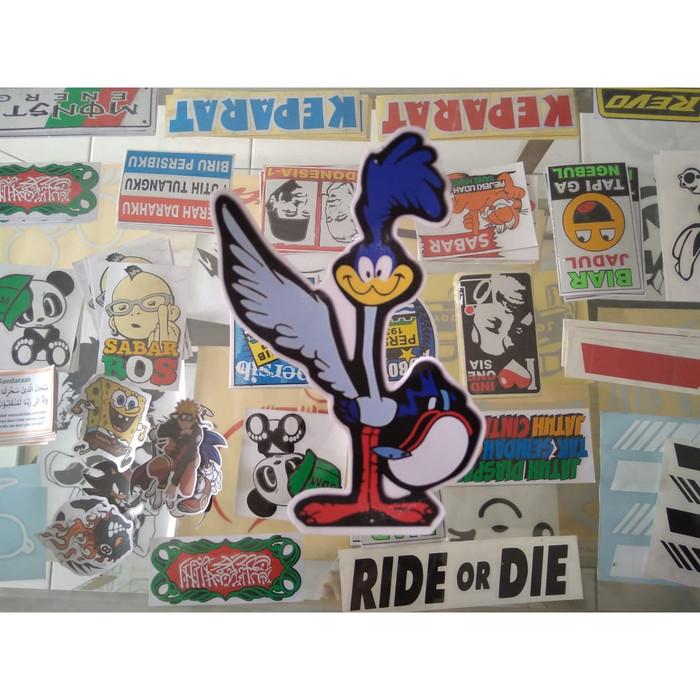 Jual Sticker Road Runner Vinyl Decal Stiker Mobil Kab Garut