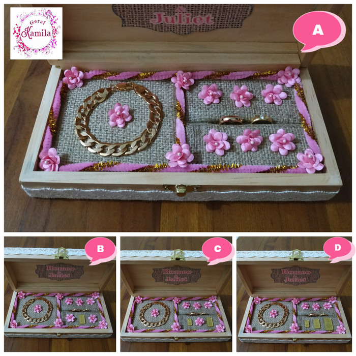 Jual wooden ring box wedding tempat perhiasan dan emas ...