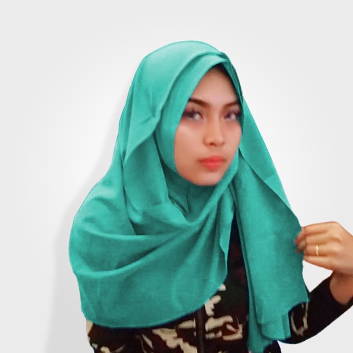 Jual Jilbab Hijab Kerudung Pashmina Instan Diamond Warna Hijau