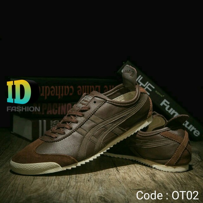 onitsuka tiger coklat