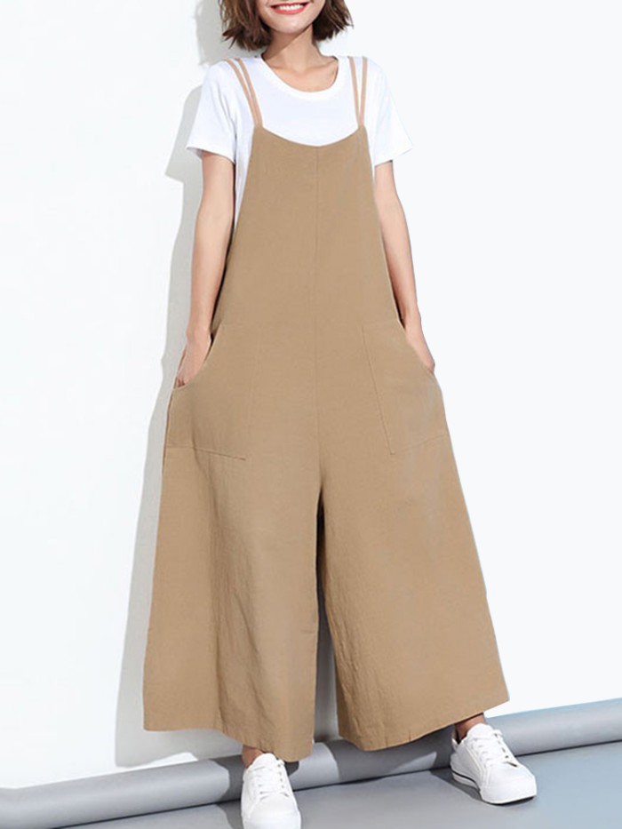 women's wide leg overalls
