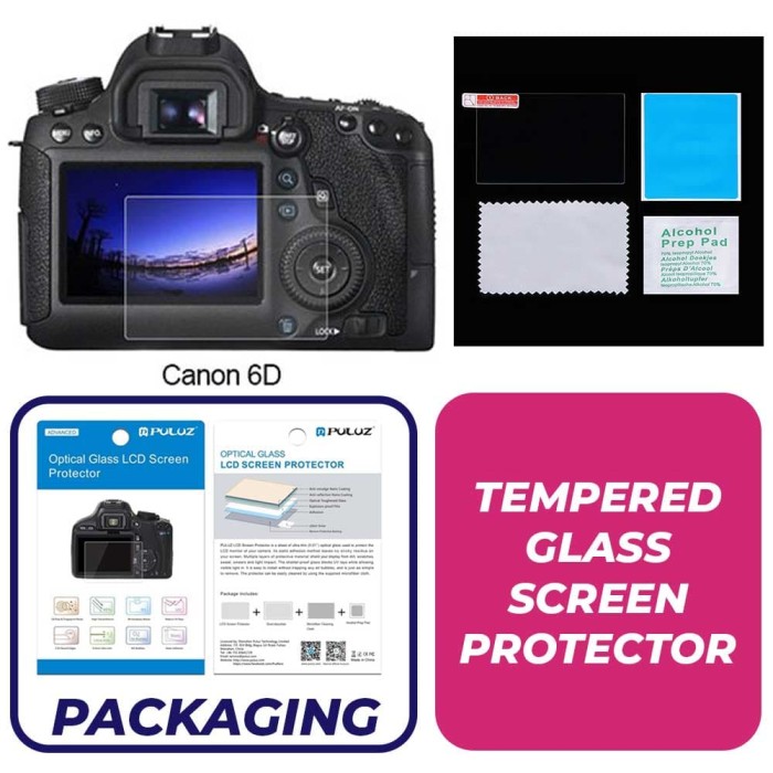 MOTONG LCD Screen protector for Canon EOS 7D,9 H Hardness,0.3mm Thickness,Made From Real Glass Canon EOS 7D Tempered Glass Screen Protector