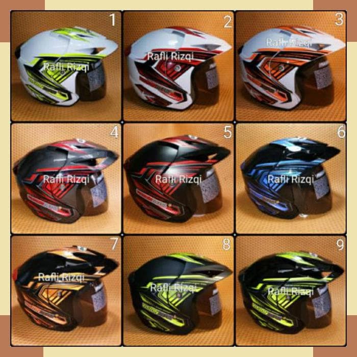 Helm Motor Takira SNI Dewasa Premium Murah All Size M Half Face
