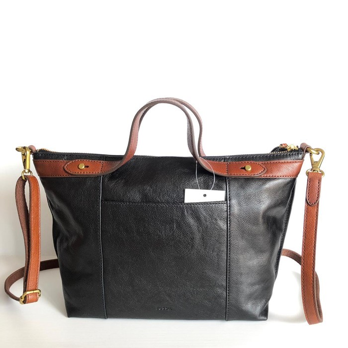 fossil sadie satchel black