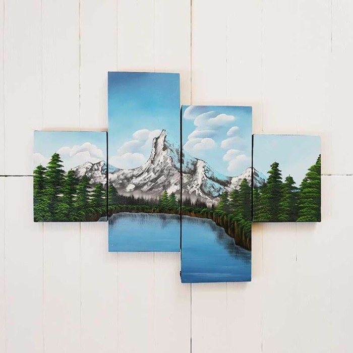 Jual New Wall Decorasi Hiasan Ruang Tamu Minimalis Lukisan Tangan Hiasan Ruang Tamu Minimalis Lukisan