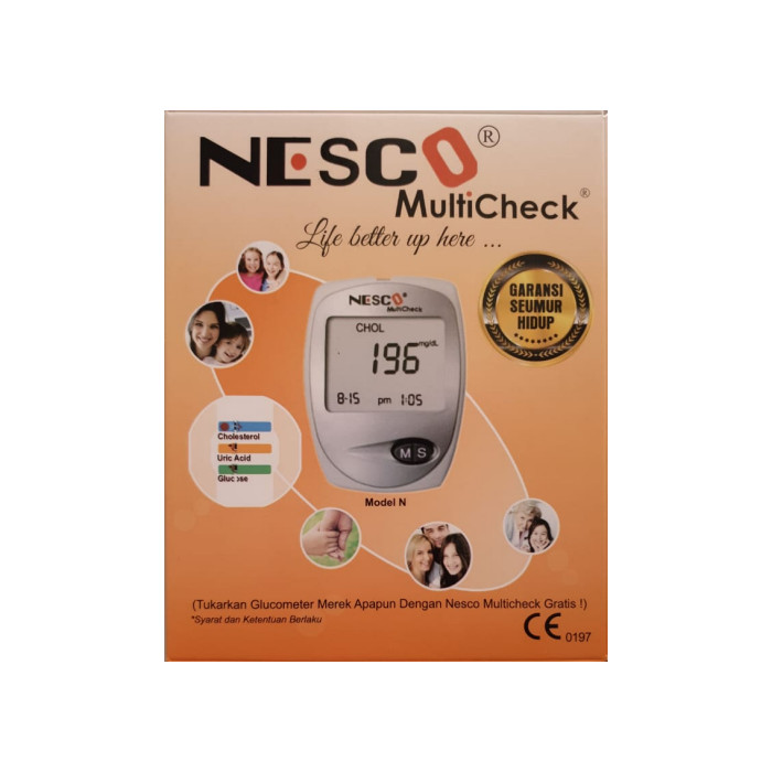 Foto Produk Nesco Multicheck 3in1 ( Kolesterol, Asam Urat, Gula Darah) dari Tanglin