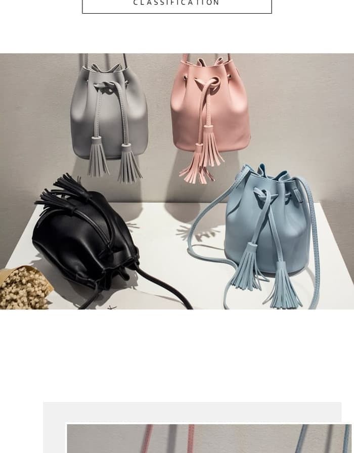 Bucket bag Tas serut Tas selempang wanita fashion korean style Harga Rp