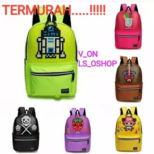 Jual Tas lego anak diy pixel - import-large untuk anak smp sma uk. 43x30x13 - Jakarta Utara - Ls ...