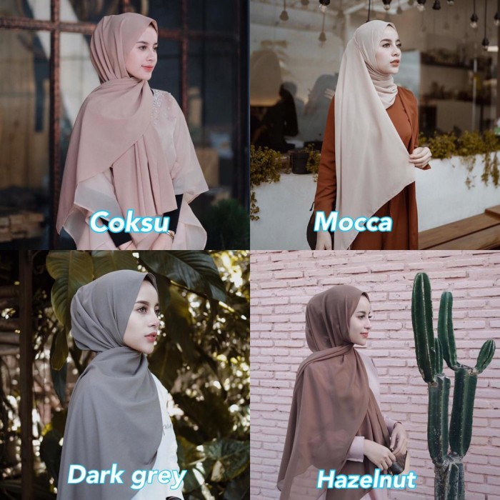 20+ Inspirasi Pashmina Diamond Warna Mocca Dan Milo Mede