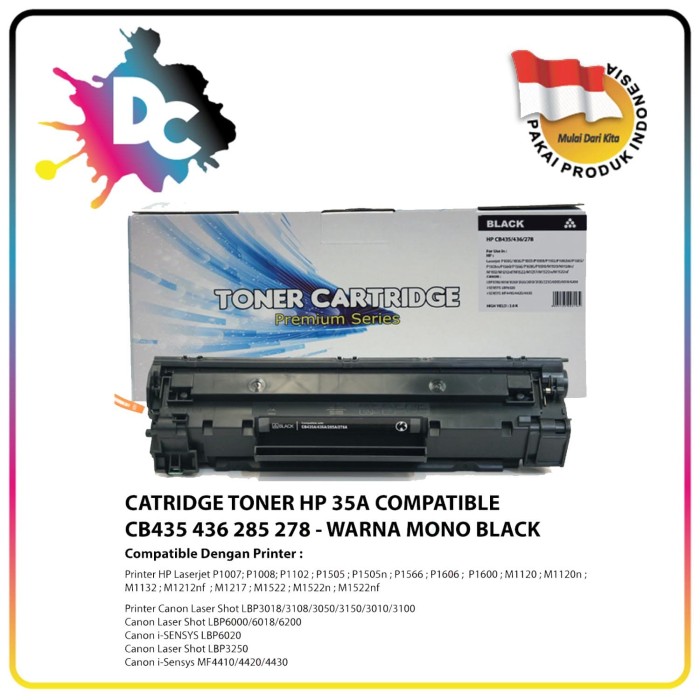 FOR USE IN THE HP CE285A//CB435A//P1102//M1212//LBP3250 black LJ TONER POWDER