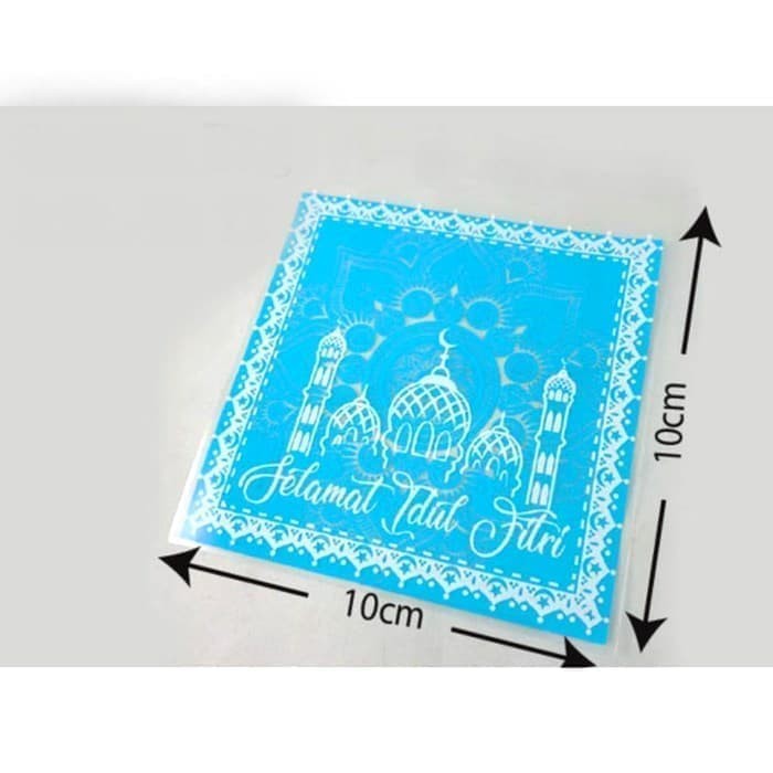 Jual Uk 10x10 3 Cm Opp Plastik Kemasan Tema Motif Lebaran Selamat