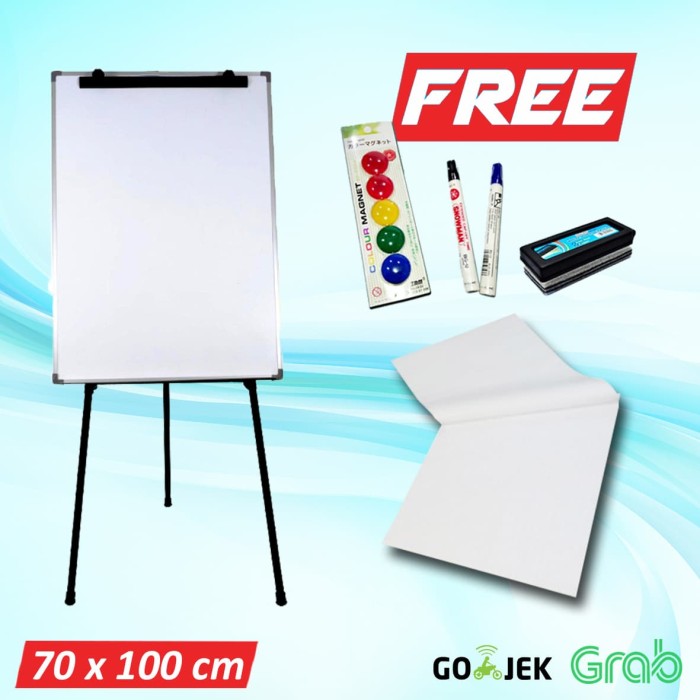 Jual Keiko Flip Chart 70 x 100 + Kertas Flipchart Khusus