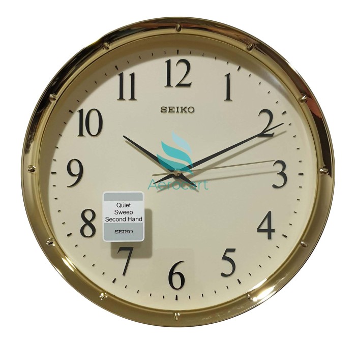 Jual Aerocart Official Seiko Wall Clock Qxa417 Gold Silver Dki Jakarta Os Tokopedia