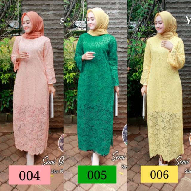 10+ Ide Setelan Kebaya Brokat Gamis Kebaya Modern - Nikies ...