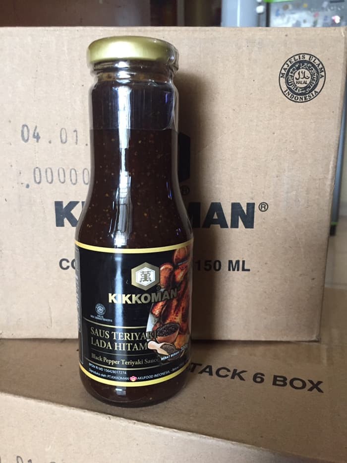 Jual Kikkoman BLACK PEPPER TERIYAKI SAUCE 300gram saus teriyaki lada