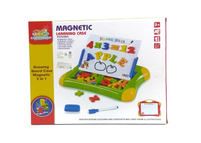 Foto Produk Mainan Edukasi Papan dan Huruf Magnet - Magnetic Learning Case dari Babyboo Mlg
