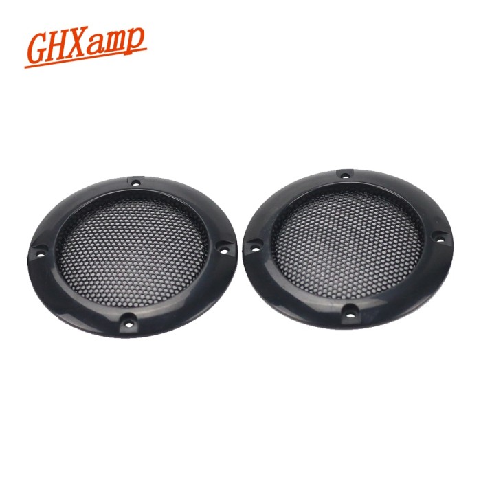 2PCS 2 Inch Black Car Speaker Grill Mesh Enclosure Net Protective Cover Speaker