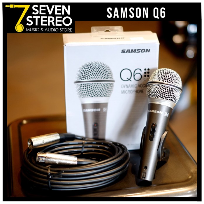 Jual Samson Q6 Dynamic Microphone Mic Kota Bandung SEVEN STEREO