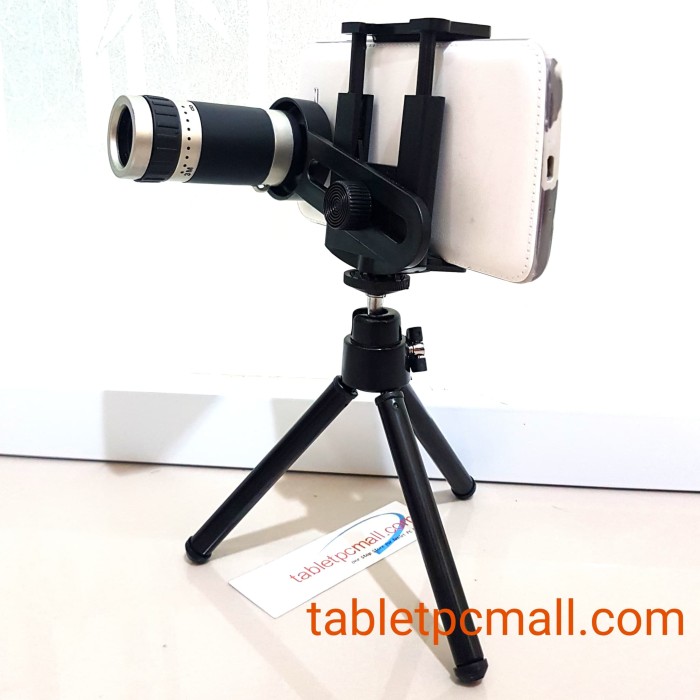 Mini Tripod + TELE ZOOM 8x UNIVERSAL LENSA for Smartphone