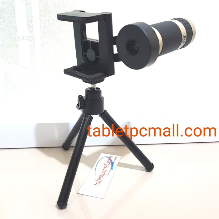 Mini Tripod + TELE ZOOM 8x UNIVERSAL LENSA for Smartphone