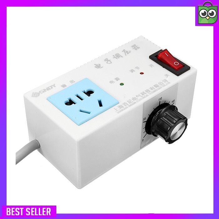 4000W AC 220V Variable Voltage Controller Regulator For Fan Speed Motor Control
